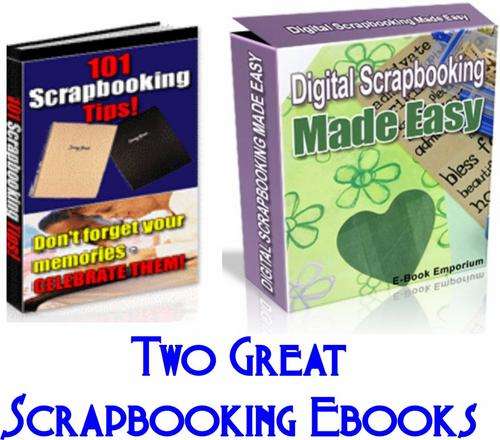 2 Scrapbooking Ebooks on DVD + Free Software & Embellishments